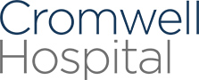 Cromwell Hospital logo with blue and gray text